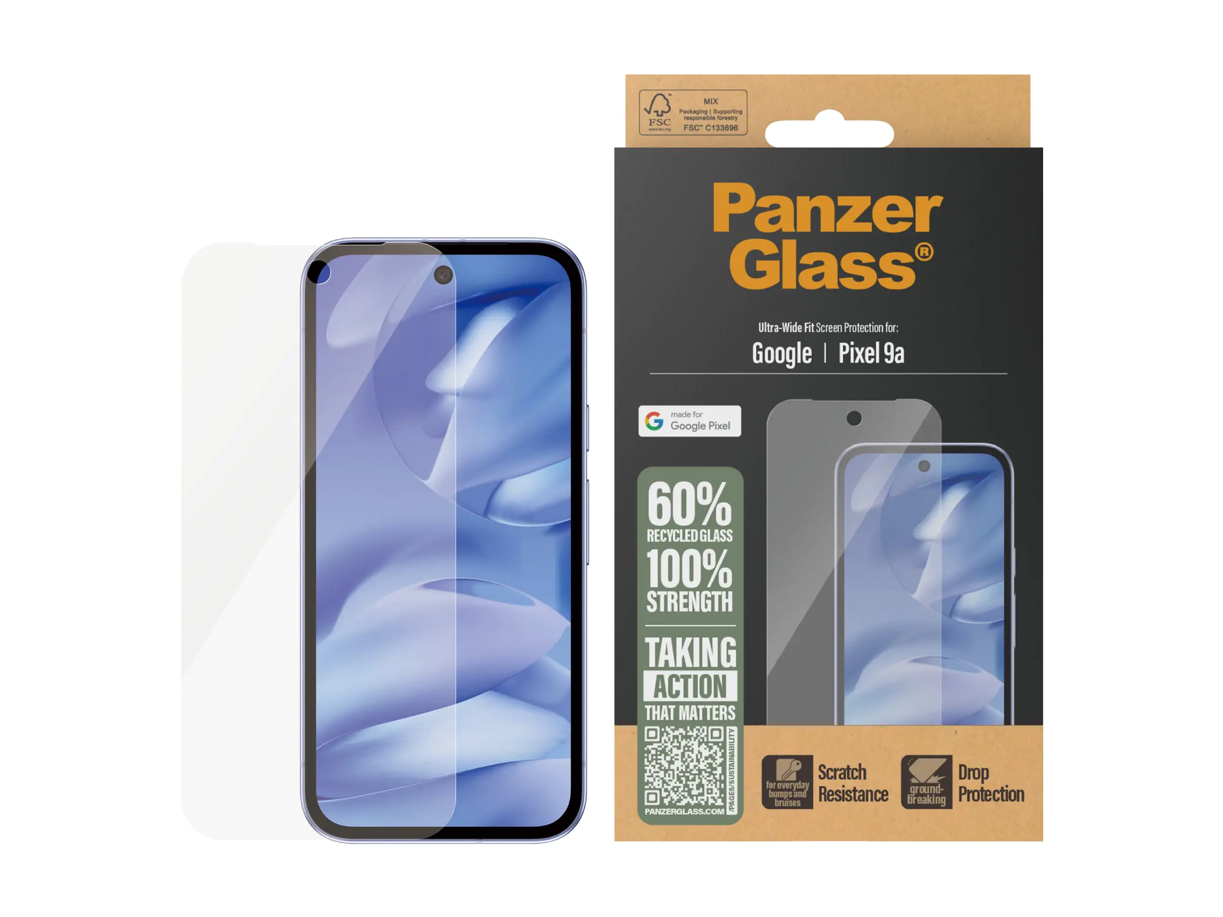 PanzerGlass Bildschirmschutz für Handy - ultrabreite