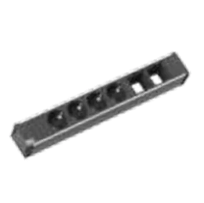 Bachmann CONI - 0,1 m - 4 AC-Ausgänge - Indoor - Typ G (BS 1363) - Aluminium - Schwarz