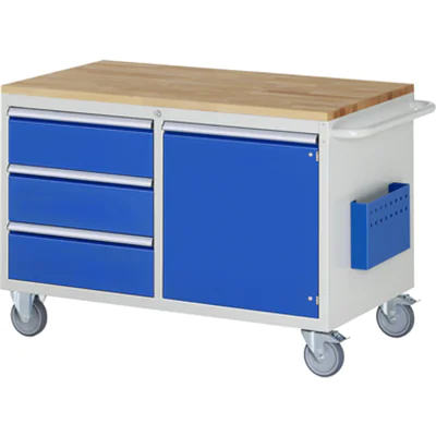 RAU Werkstattwagen 7000 1.145 x 795 x 650 mm (B x H x T) 3 Schubladen Flügeltür