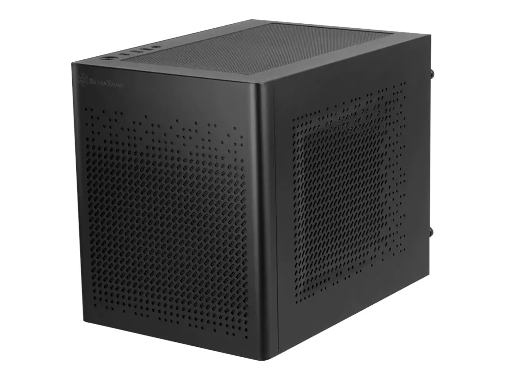 SilverStone SUGO SG16 - Cube - Mini-DTX - keine Spannungsversorgung (ATX / PS/2 / SFX / SFX-L) - Schwarz - USB/Audio