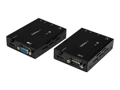 StarTech HDMI over Cat5 Extender mit IR und Seriell - HDBaseT Extender - 4K - HDMI über Cat6 - HDMI Booster - IR Extender - Video/Audio/Infrarot/seriell/Netzwerkextender - 10Base-T - bis zu 100 m - für P/N: SVA12M2NEUA, SVA12M5NA