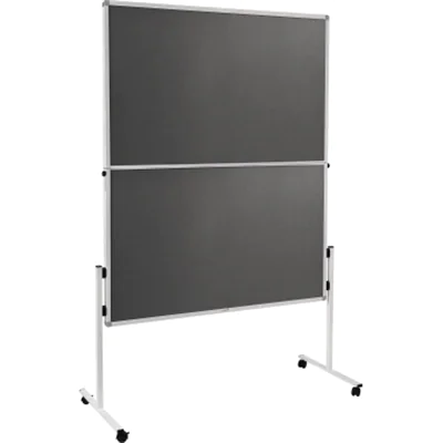 LEGAMASTER ECONOMY Moderationswand klappbar 150x120cm grau, Aluminium, 1200 mm, 1500 mm, 22,1 mm, 6,14 kg, 820 mm 7-209300