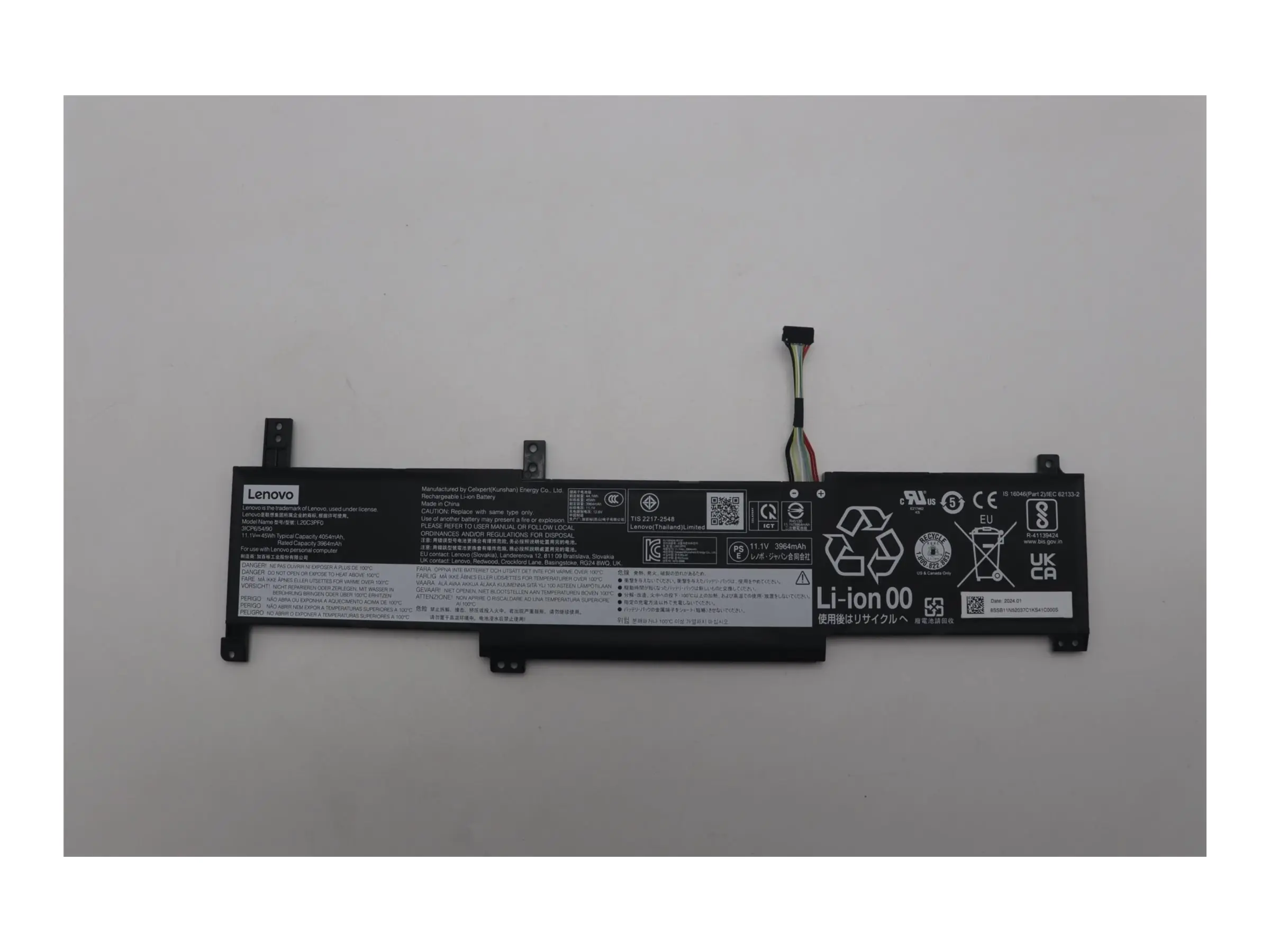 Lenovo Laptop-Batterie - Lithium-Ionen - 3