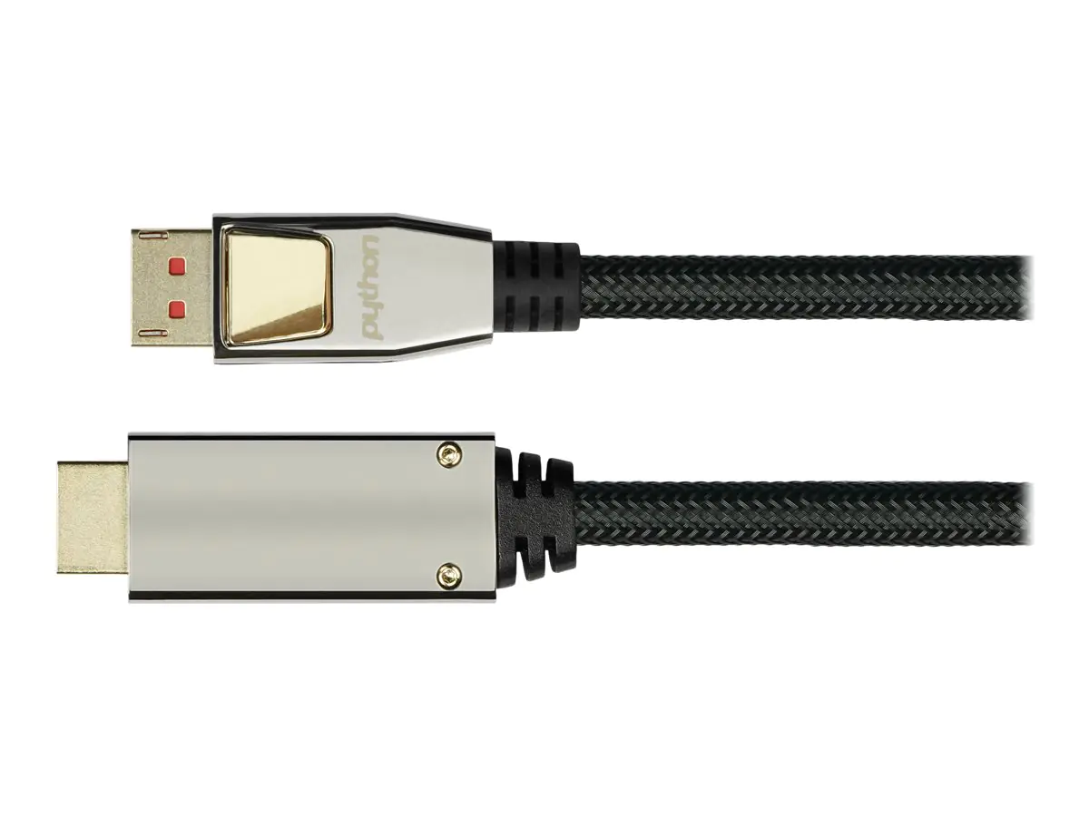 PYTHON Adapterkabel - DisplayPort männlich zu HDMI männlich Verriegelung - 10 m -