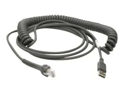 Zebra - USB-Kabel - USB (M) - 5 - 12 V - 4.57 m - gewickelt - für DS9300 Series DS9308