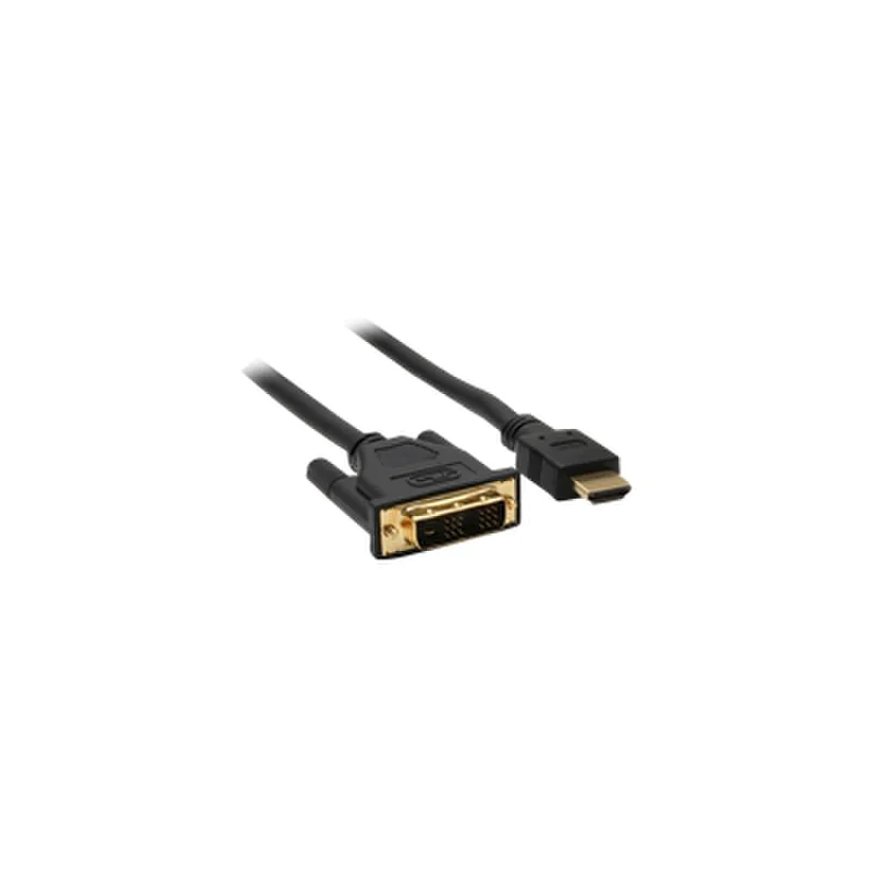 InLine - Adapterkabel - Single Link - HDMI männlich zu DVI-D männlich - 7.5 m - abgeschirmt - Schwarz