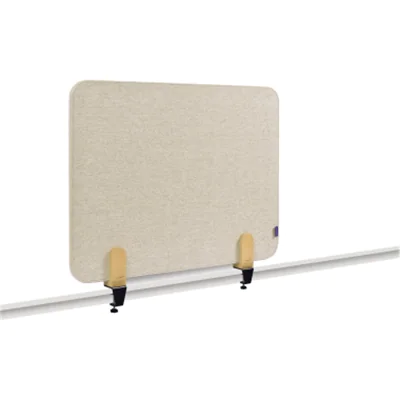 LEGAMASTER ELEMENTS Tischtrennwand akustik 60x80cm beige Klammern, Schreibtisch-Trennwand, Beige, 600 x 21 mm, Stoff, Klemme, 4,8 cm 7-209820