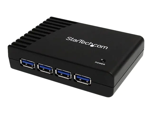StarTech 4 Port SuperSpeed USB 3.0 Hub - Schwarz - Hub - 4 x SuperSpeed USB 3.0 - Desktop