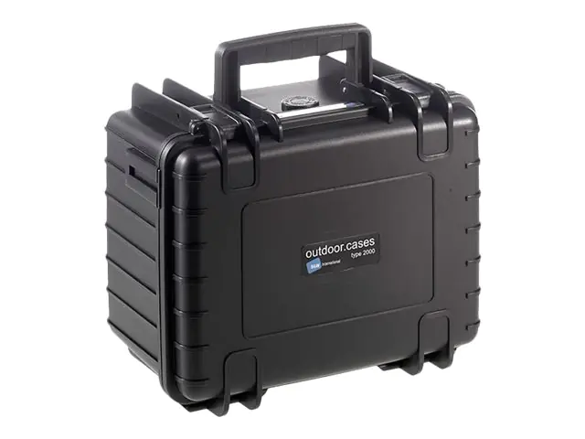 B&W outdoor.case Type 2000 - Hartschalentasche - Polypropylen - Schwarz