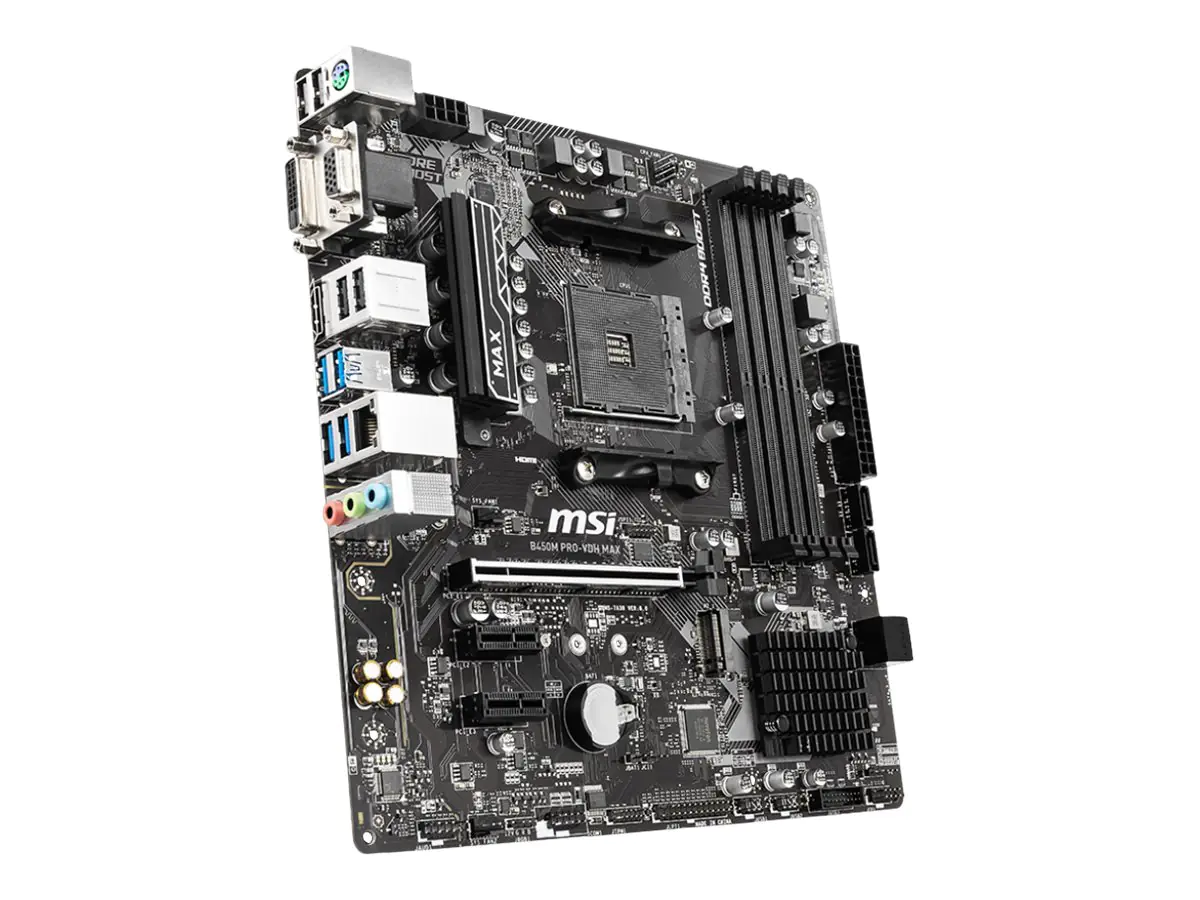 MSI B450M PRO-VDH MAX - Mainboard - mATX 7A38-043R
