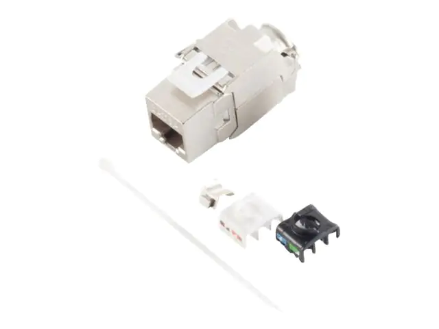 Helos - Modulare Eingabe - CAT 6a - RJ-45 - Silber