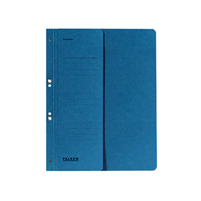 Falken Ösenhefter 80000524 DIN A4 halber Deckel Behördenheftung blau