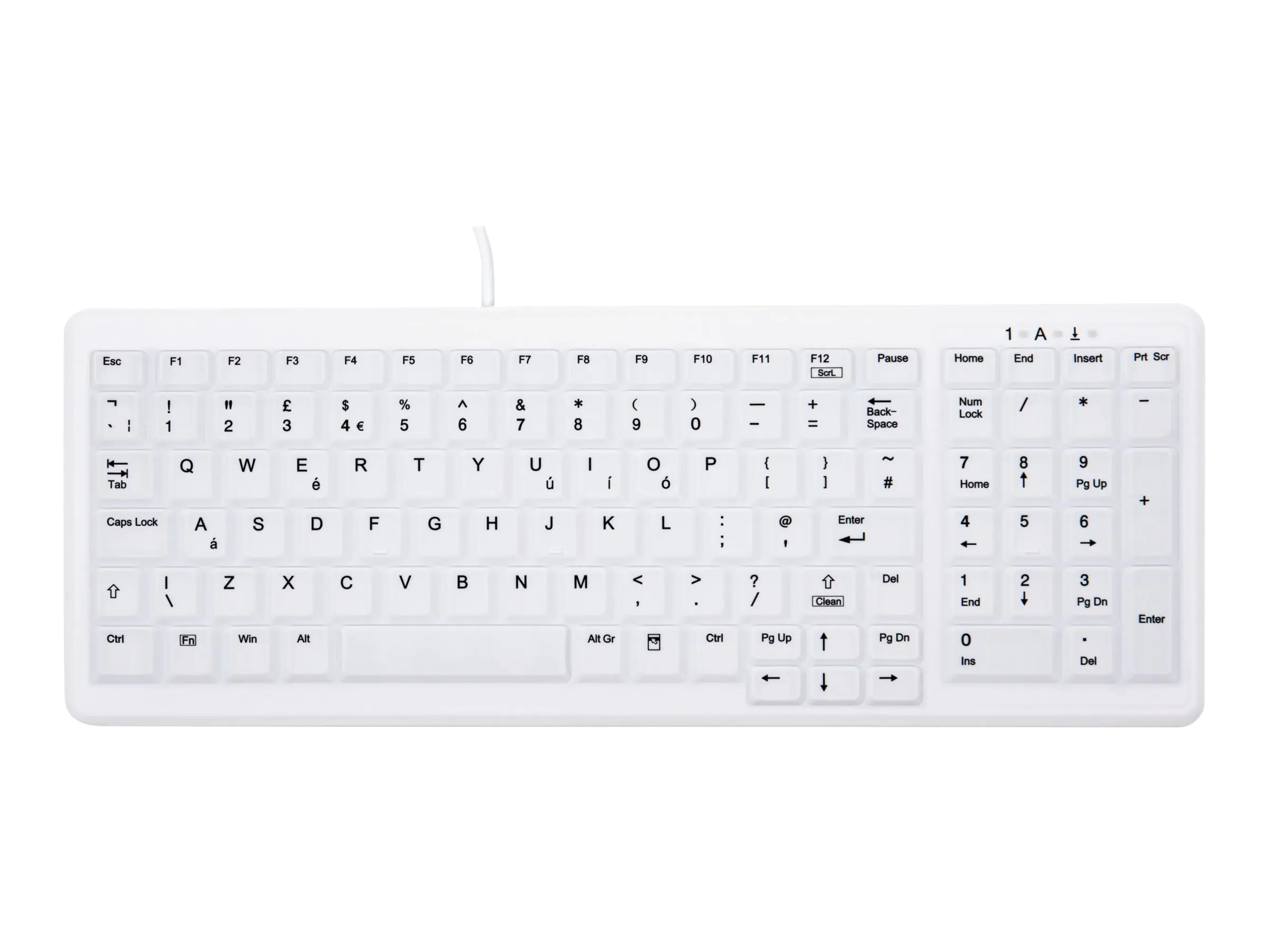 Active Key MedicalKey AK-C7000 - Tastatur - USB - GB - weiß