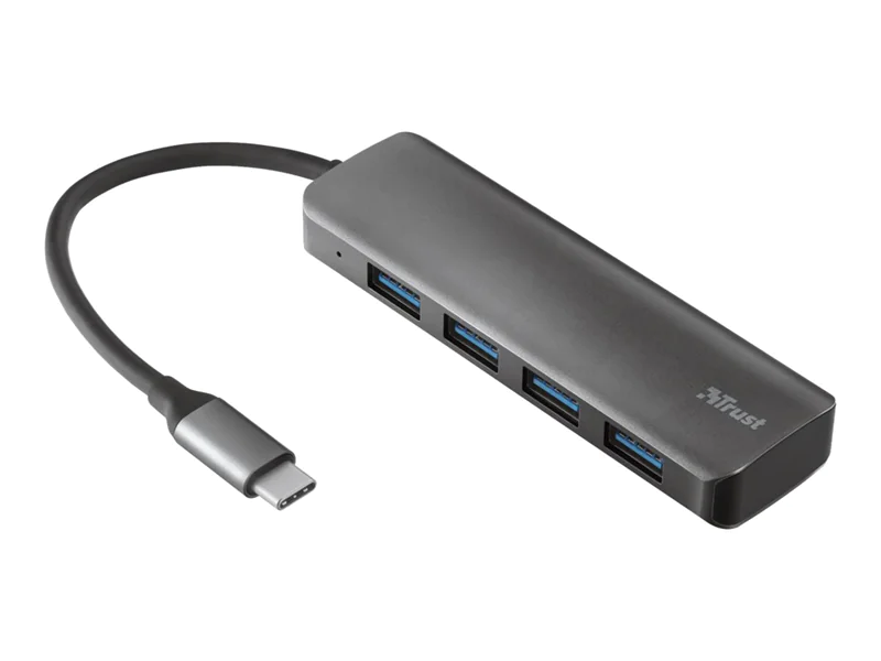 Trust Halyx Aluminium USB-C Hub - 4x USB 3.2 Gen1 23328