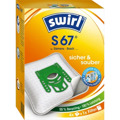 Swirl Staubsaugerbeutel S 67 MicroPor Plus 4 St./Pack.