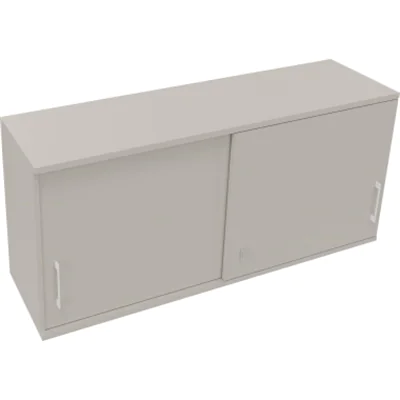 Aufsatz Schiebetürenschrank 2OH B1600xT442xH736mm Lichtgrau