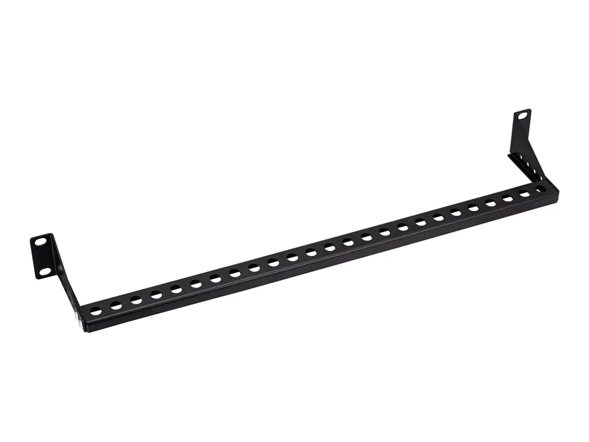 VALUE Kabelmanagementleiste (horizontal) - with adjustable depth - Rack montierbar - Jet Black, RAL 9005 - 1U - 48.3 cm (19") 26.99.0435