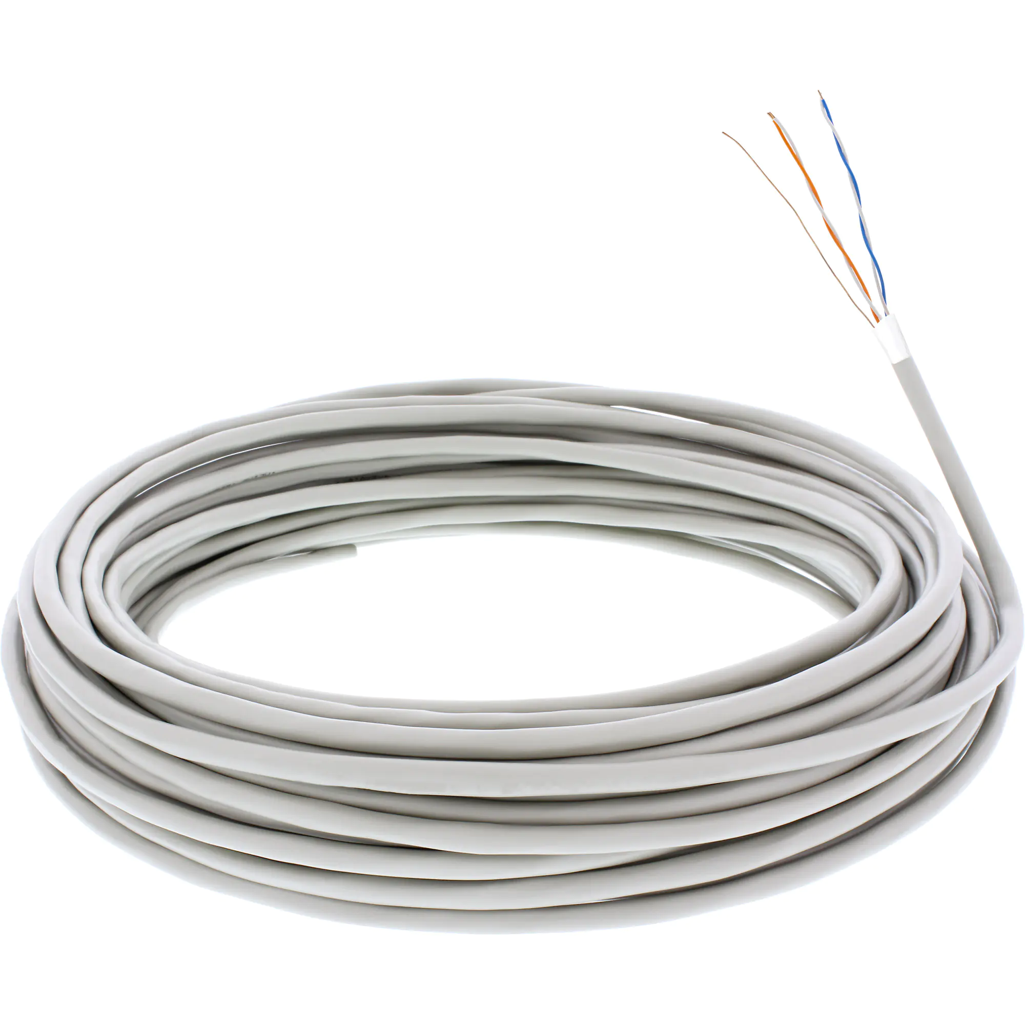 InLine - Telefonkabel in Meterware - 25 m - beige