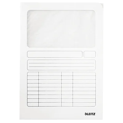 Leitz Sichtmappe DIN A4 160g/m² Manilakarton, recycelt weiß 100 St./Pack.