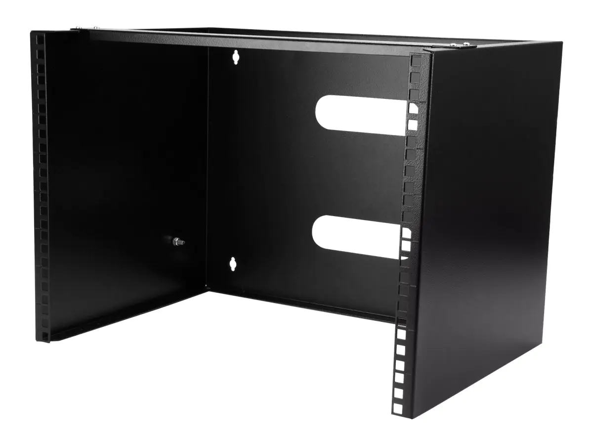 StarTech.com Startech Wandmontage Halterung für flache Rack Geräte - 8HE - Gehäuse - geeignet für Wandmontage - Schwarz - 8U - 30.5 cm (12") WALLMOUNT8
