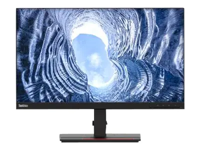 Lenovo ThinkVision T24h-20 - LED-Monitor - 61 cm (24") - 2560 x 1440 QHD @ 60 Hz - IPS - 300 cd/m² - 1000:1 - 4 ms - HDMI, DisplayPort, USB-C - Raven Black - für ThinkPad P15 Gen 2 20YQ