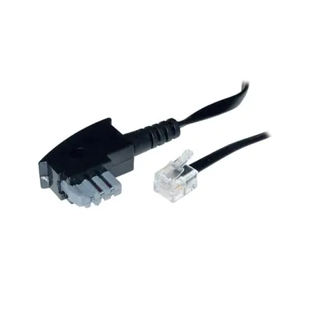 Tecline Netzwerkkabel TAE-N RJ-11 180097 15.00 m Schwarz
