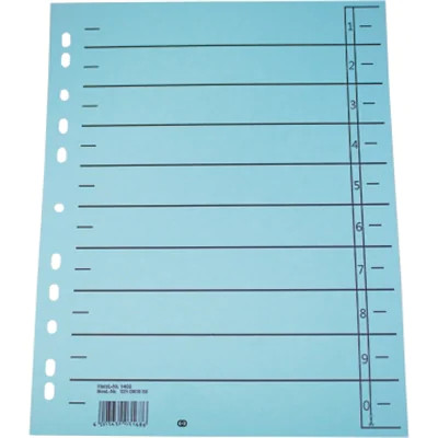 Soennecken Trennblatt oeco DIN A4 Recyclingkarton blau schwarz 100 St./Pack.