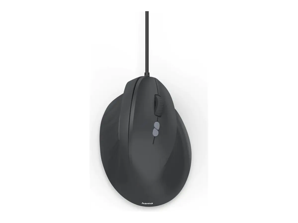 hama ECM-500R Maus ergonomisch kabelgebunden schwarz - 00173086