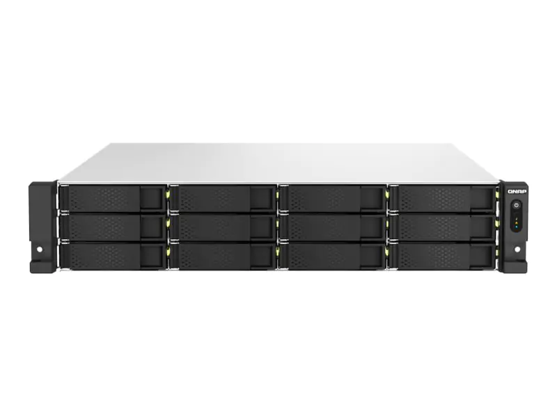 QNAP TS-H1887XU-RP - NAS-Server - 18 Schächte - Rack - einbaufähig - SATA 6Gb/s - RAID RAID 0, 1, 5, 6, 10, 50, 60, JBOD - RAM 16 GB - 2.5 Gigabit Ethernet / 10 Gigabit Ethernet - iSCSI Support - 2U