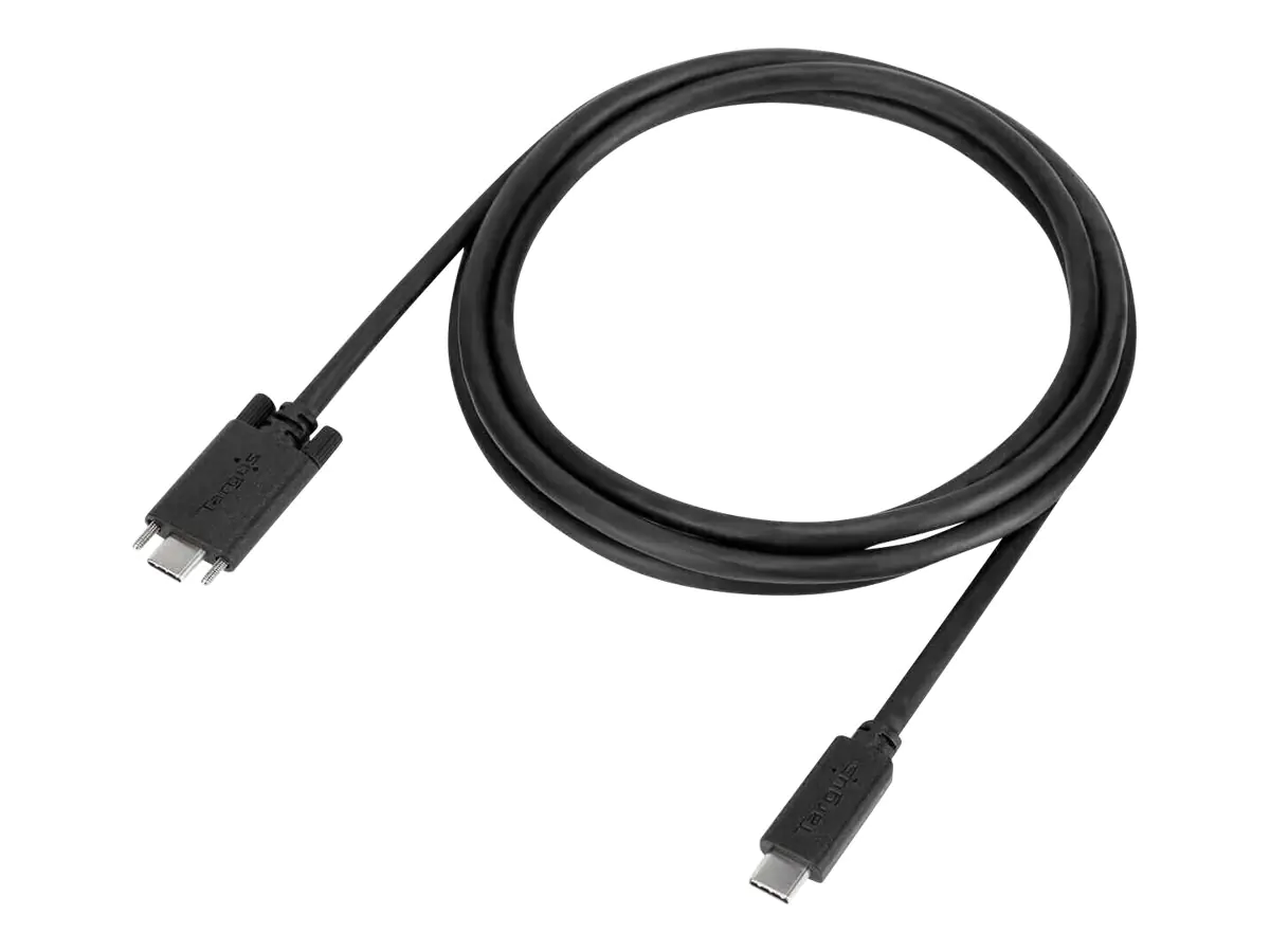 Targus USB-Kabel - USB-C (M) bis USB-C (M) 1.8 m - Schwarz - ACC1113GLX