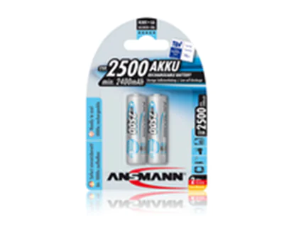 Akku NiMH 2er Blister AA Mignon LR6 2500 mAh maxE plus