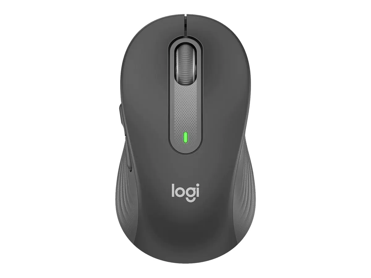 Logitech Signature M650 - Maus - optisch - 5 Tasten - kabellos - 2.4 GHz, Bluetooth - Logitech Logi Bolt USB-Receiver - Graphite