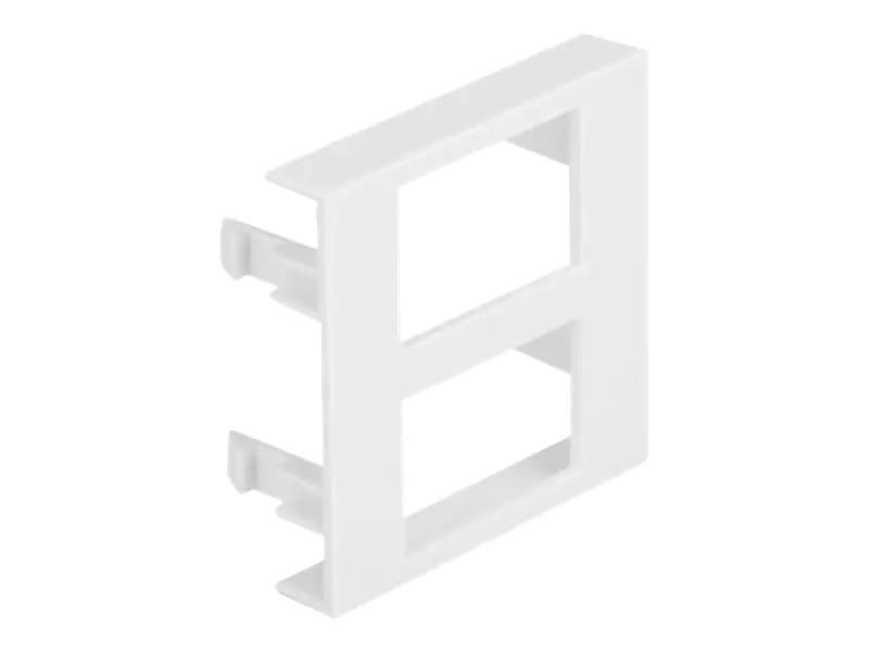 Delock Easy 45 - Einrastmodul - 45 x 45 mm, Rechteck-Ausschnitt 17 x 24,3 mm - 2-fach - weiß