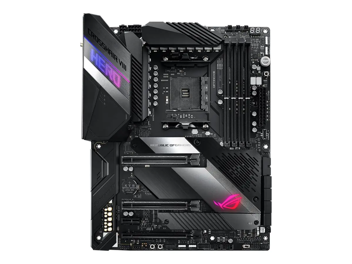 Asus ROG Crosshair VIII Hero (WI-FI) - Motherboard - ATX - Socket AM4 - AMD X570 Chipsatz - USB-C Gen2, USB 3.2 Gen 1, USB 3.2 Gen 2 - Bluetooth, Gigabit LAN, 2.5 Gigabit LAN, Wi-Fi - HD Audio (8-Kanal)