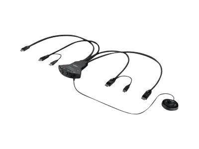 Belkin SECURE DUAL SCREEN - Switch - 2-Port F1DN202FLP-DP-3