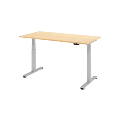 Hammerbacher elektrisch höhenverstellbarer Schreibtisch VXDSM16/3/S ahorn