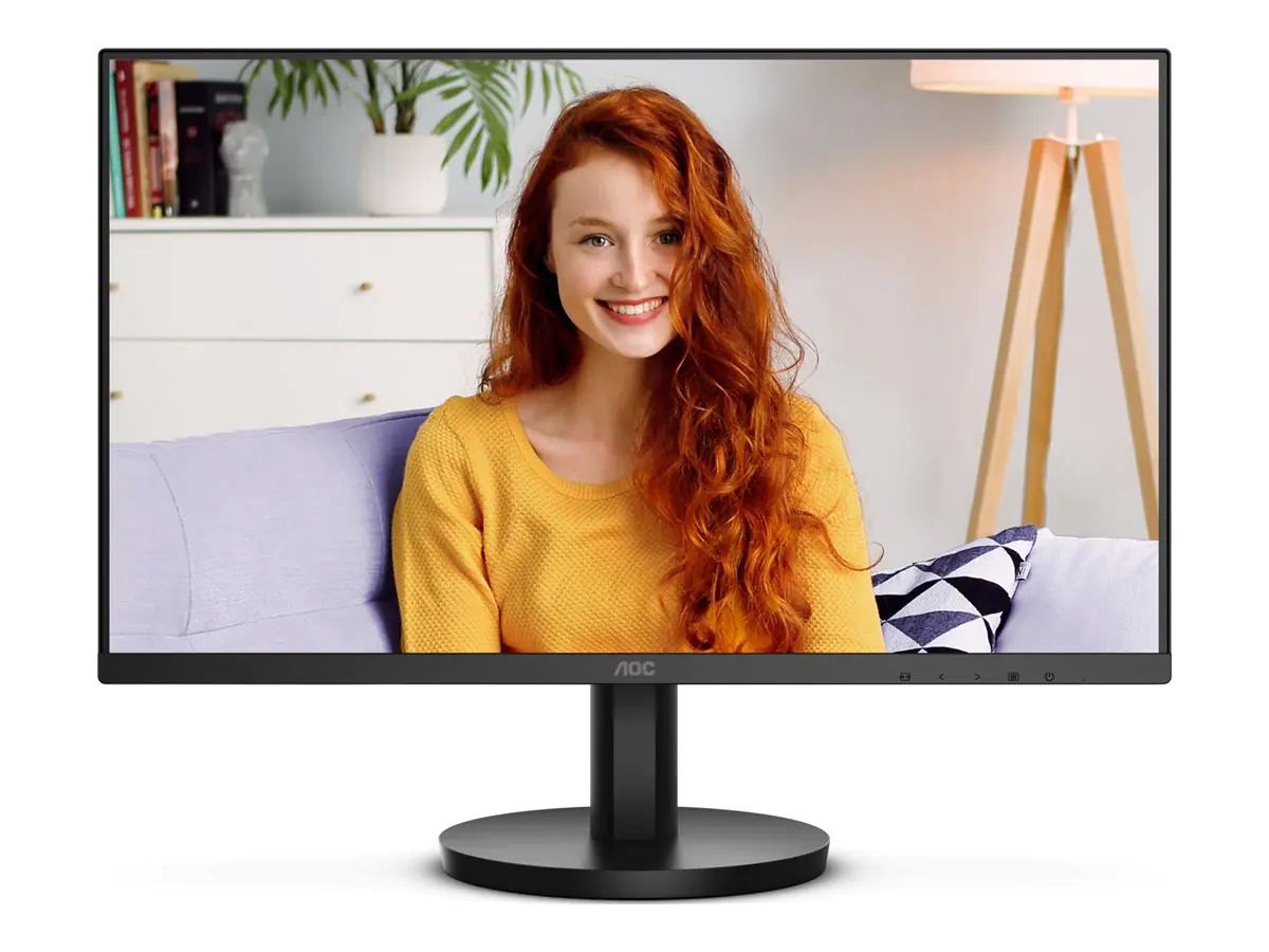 AOC Basic-line 24B3HMA2 - LED-Monitor - 61 cm (24") (23.8" sichtbar) - 1920 x 1080 Full HD (1080p) @ 100 Hz - VA - 250 cd/m² - 4000:1 - 1 ms - HDMI, VGA - Lautsprecher - Schwarz