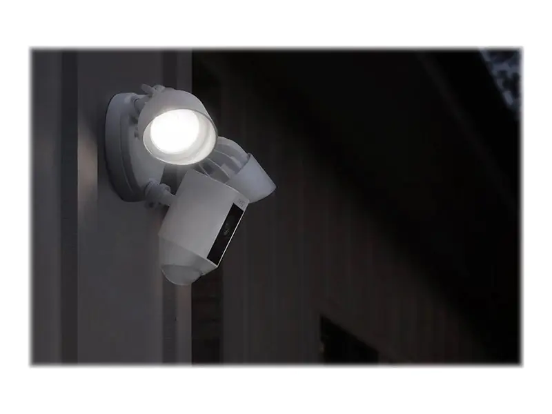 Ring Floodlight Cam Wired Plus - Netzwerk-Überwachungskamera - Außenbereich - wetterfest - Farbe (Tag&Nacht) 8SF1P1-WEU0