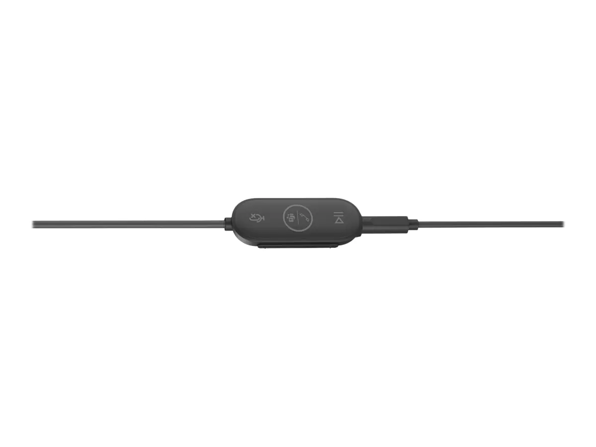 Logitech Zone Wired Earbuds - Headset - im Ohr - kabelgebunden - 3,5 mm Stecker - Geräuschisolierung - Graphite - optimiert für UC
