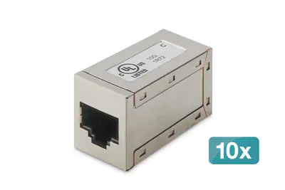 DIGITUS Modularer Einschub (Kopplung) - CAT 6 - abgeschirmt - RJ-45 (Packung mit 10)