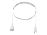 Bachmann Euro-Verlängerung, H03VVH2-F2 0,75 mm², weiß, 3,0m