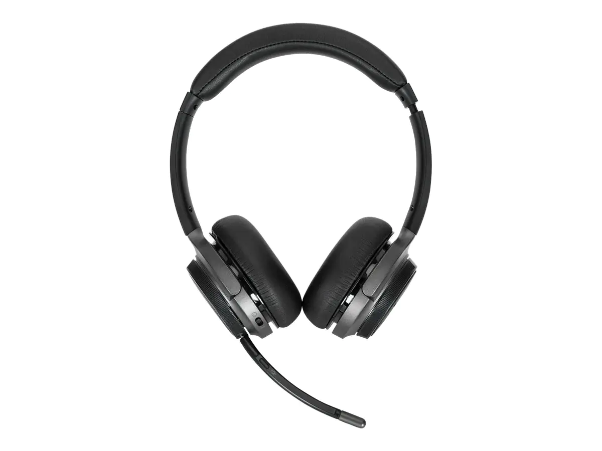 Targus AEH104GL - Headset - On-Ear - konvertierbar - Bluetooth - kabellos, kabelgebunden - 3,5 mm Stecker - Geräuschisolierung - Schwarz