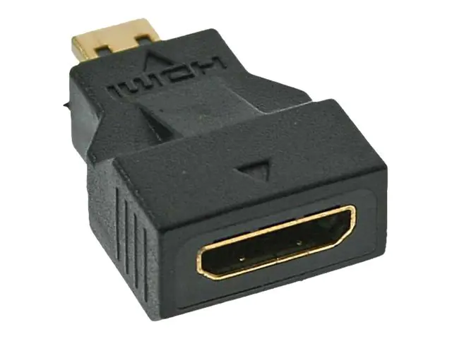 InLine - HDMI-Adapter - 19 pin micro HDMI Type D männlich zu 19 pin mini HDMI Type C weiblich