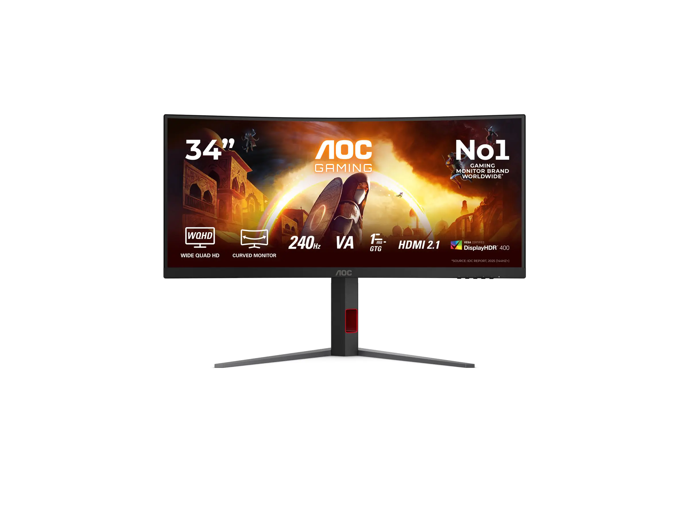 AOC Gaming CU34G4Z - LED-Monitor - Gaming - gebogen - 86.4 cm (34")