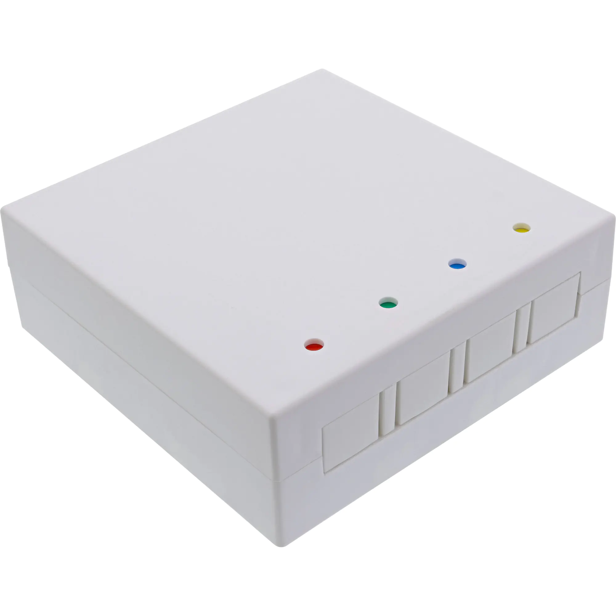 InLine FTTH Leerbox für bis zu 4x LC Duplex / 4x SC Simplex - Aufputz 80mm weiß