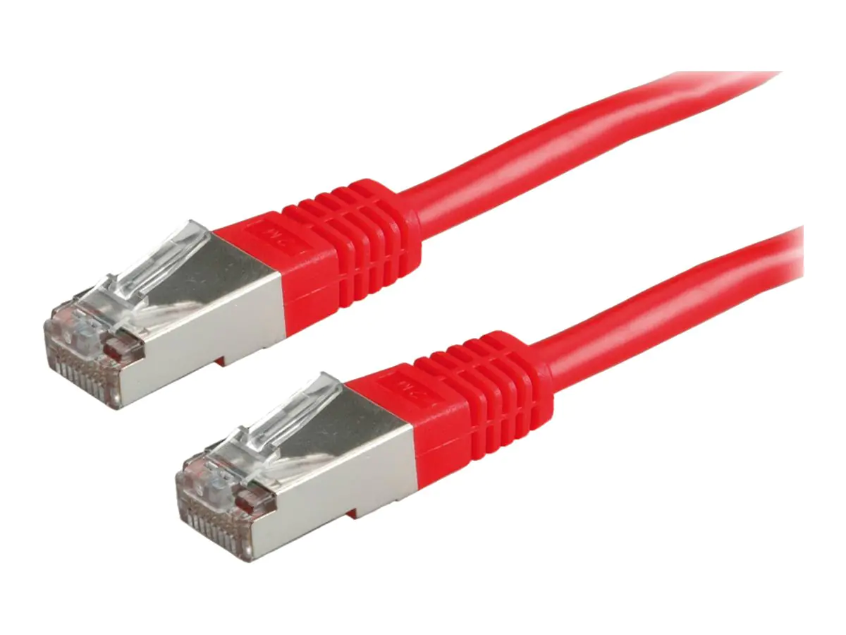 VALUE - Patch-Kabel - RJ-45 (M) zu RJ-45 (M) - 7 m - SFTP - CAT 6 - Rot