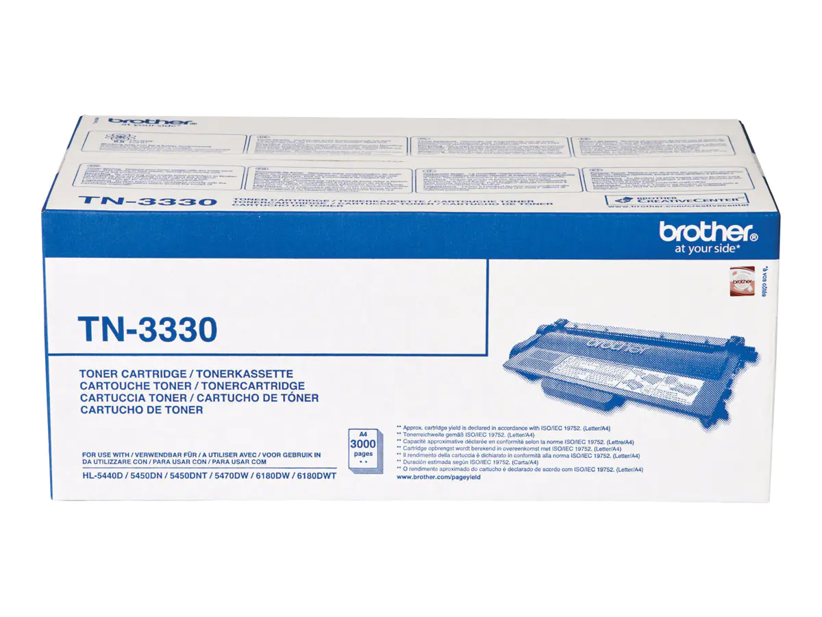 Brother TN3330 - Schwarz - Original - Tonerpatrone - für Brother DCP-8110, 8150, 8155, 8250, HL-5440, 5450, 5470, 6180, MFC-8510, 8520, 8710, 8950