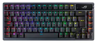 ASUS ROG Azoth - Tastatur - 75 % Mini-Tastatur - mit OLED-Display - backlit - kabellos - USB, 2.4 GHz, Bluetooth 5.1 - QWERTZ - Deutsch - Tastenschalter: ROG NX - Schwarz