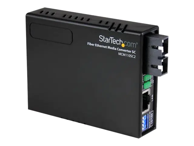 StarTech 10/100 Mbit/s Ethernet LWL / Glasfaser Multi Mode Medienkonverter SC 2km - 100Base-FX - Medienkonverter - 100Mb LAN - 10Base-T, 100Base-FX, 100Base-TX - RJ-45 / SC multi-mode - bis zu 2 km - 1310 nm