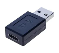 exertis Connect - USB-Adapter - USB Typ A (M) zu 24 pin USB-C (W) - USB 3.0 - Schwarz